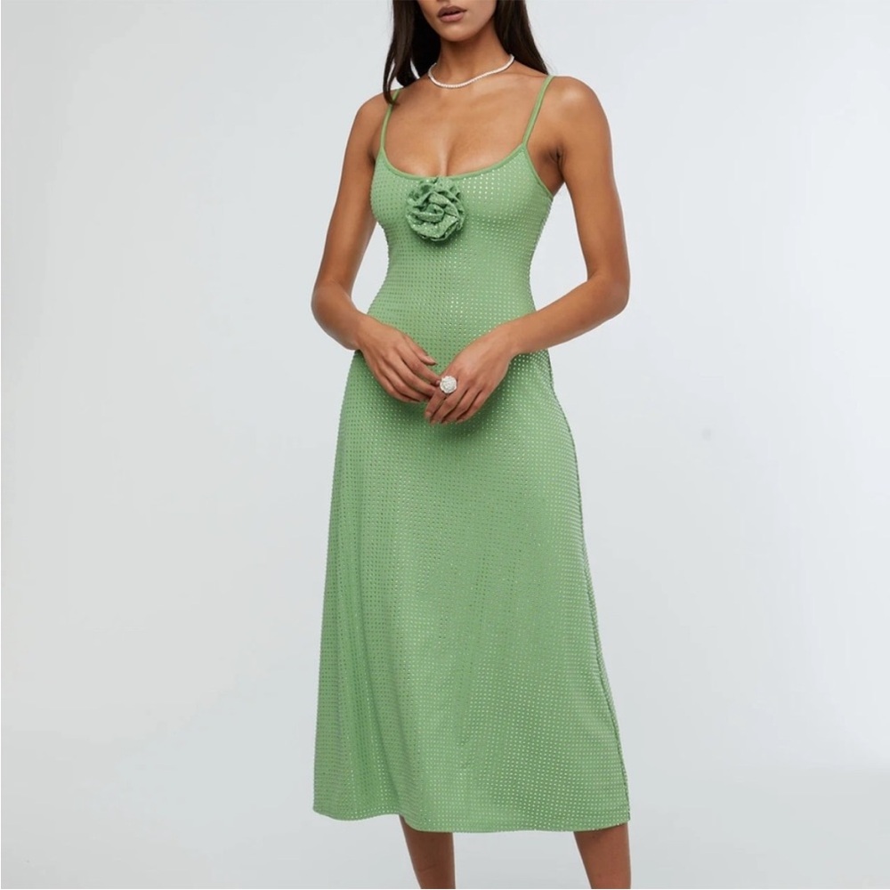 WeWoreWhat Crystal Slip Dress